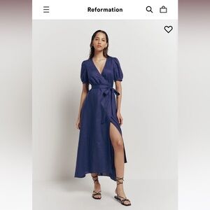 Reformation Weiss Linen Dress S New with tags